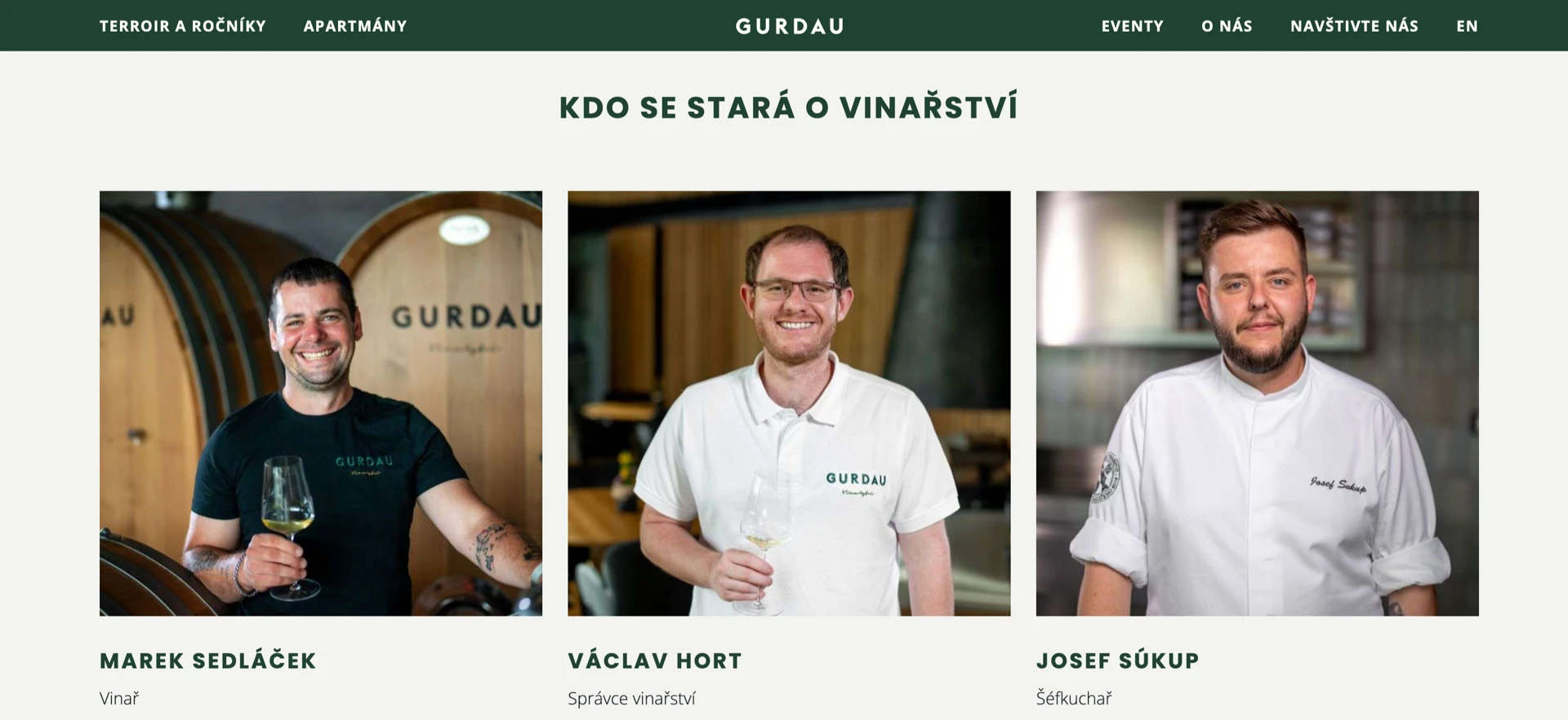 Online prezentace vinařství