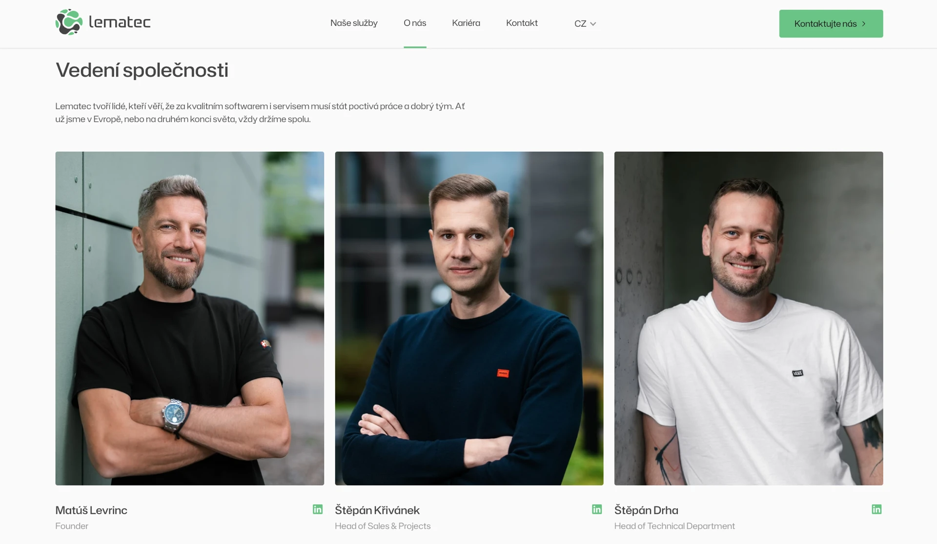 Webové stránky Lematec