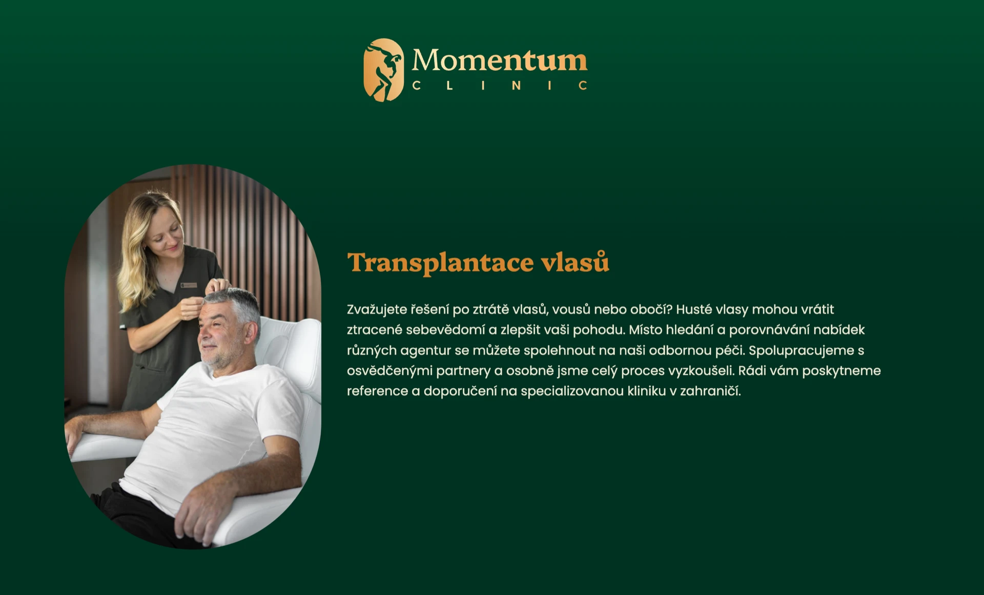 Fotky na webu kliniky